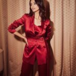 Meenakshi Chaudhary Instagram - 💥💥💥 Styled by @riechamallick Shot by @arifminhaz Outfit @namratajoshipura Jewellery @karnikajewelshyd Make up @sandysartistry Hair @noori_hairstylist