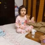 Meera Chopra Instagram – The cutest video ive seen today. I just couldnt stoo laughing. Thats @kaina.chopra being a kid. 
#kids #funnyvidoes #innocence #letslaugh #mybaby #kidsreels #reelsinstagram #trendingreels #kainachopra #cutebaby #cutereels #johnyjohnyyespapa