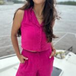 Megha Chakraborty Instagram – Shining 🌻

Had a beautiful experience with @boatbookingindia 
Thanks for the hospitality 🙏🏻

Video: @sahilphull 

#meghachakraborty #goa #boat #sea #travel #trip #love #pink #dance #cool