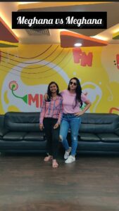 Meghana Gaonkar Instagram - Meghana Vs Meghana 
@meghanagaonkar Vs @meghana_rajshekhar 

@shubhamangalathefilm releasing on 14th October 

.
#thisorthat #meghanagaonkar #meghanarajshekhar #meghana #mirchi #radiomirchi
