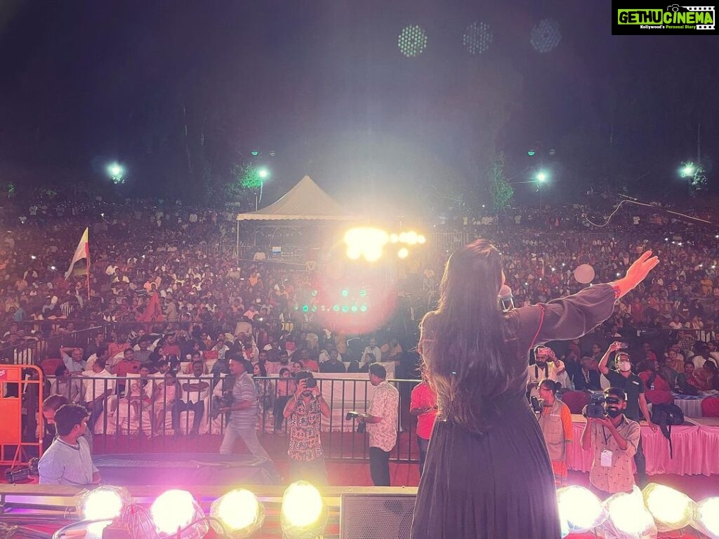 Meghana Gaonkar Instagram - ಮೈಸೂರು you were amazing tonight! 🫶 ~ #Dasara2022 #Mysuru @shubhamangalathefilm 📸: @rakesh_maiya Mysore, Karnataka