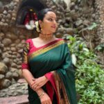 Meghana Gaonkar Instagram - ⚜️For ‘ಶುಭಮಂಗಳ’ trailer release⚜️ ~ Temple jewelry by @rubans.in Styled by yours truly MG. 📸: @rakesh_maiya