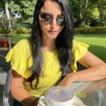 Meghana Gaonkar Instagram - Glitter Cappuccino & Korean Doughnut. I like today! ~ #🧿 #Bengaluru Bangalore, India