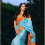 Meghana Gaonkar Instagram - Credits for this look amaze: Photography: @arunkummar_portraits Make up artist: @ranjith_makeover Hairstylist: @ashavyomraj Saree draper: @dr.durga_worldrecordholder