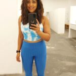 Meghna Naidu Instagram - Vibe check for today ✔️ #photooftheday #beyourself #thankfulfortoday #gymwear #blueisthecolour The WareHouse Gym