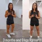 Meghna Naidu Instagram - The trick to this is very simple... Cook your own food and keep moving !!! @elitetennisdubai Thank you for designing my food plan and for keeping me motivated all the time 💕 #fitnessmotivation #fitnessjourney #workout #wotkoutmotivation