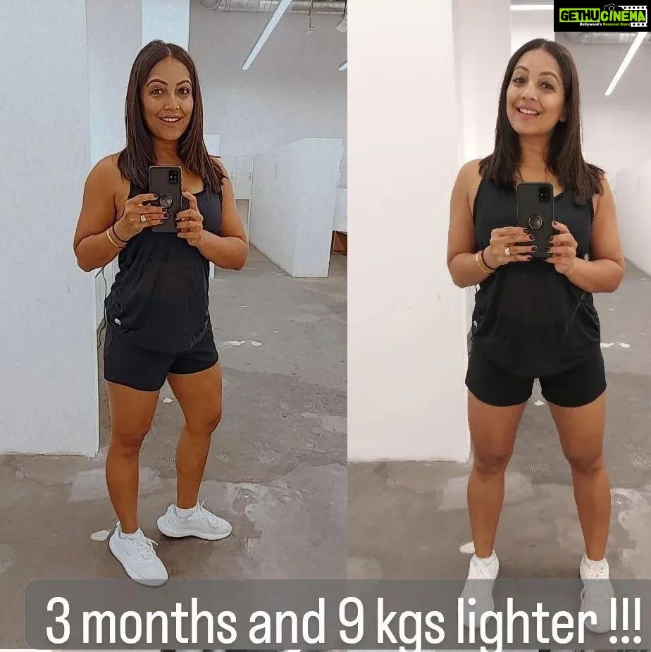 Meghna Naidu Instagram - The trick to this is very simple... Cook your own food and keep moving !!! @elitetennisdubai Thank you for designing my food plan and for keeping me motivated all the time 💕 #fitnessmotivation #fitnessjourney #workout #wotkoutmotivation
