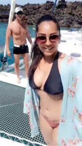 Meghna Naidu Instagram - Thank you @elitetennisdubai for one of the most memorable holiday ✨️ 
❤️❤️❤️❤️

#greece
#santorini
#holidays
#summertime 
#beachbums 
#beachbum 
#beachwear 
#beachvibes 
#indianme 
#meghnanaidu