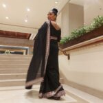 Meghna Naidu Instagram – And then we play dress up sometimes !!! 

Event Ready 😊

📸 – @sona.e.naidu

@silverbell.networks

#eventready 
#eventlife
#blackisblack 
#sareelove 
#sareelovers 
#workmode 
#worklife 
#meghnanaidu JW Marriott Mumbai Juhu