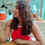 Meghna Naidu Instagram - You have seen too much of my face by now... Time to see me sideways 🤣🤣🤣 - Random photos are the best !!! #coffeetime #coffeelover #orangeisthenewblack #thailand