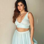 Miesha Saakshi Iyer Instagram - 🩵 Outfit @laevachi Mumbai, Maharashtra