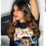 Miesha Saakshi Iyer Instagram – 🍭

T-shirt @bonkers.corner 
Sleeves @beeglee