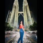 Mirnalini Ravi Instagram – Peachy keen 🩶 Twin Towers, Malaysia