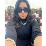 Mirnalini Ravi Instagram – Glock tucked, big t-shirt 🕶️🖤 YMCA Nandanam