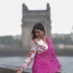 Mitali Nag Instagram - How can anyone not like rains ♥️ . . . 🎥 @arri_films_ Saree @kimpereiraofficial . . #mitaalinag #rains #trendingaudio #indianactress #333 Mumbai - मुंबई