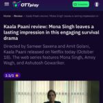 Mona Singh Instagram - Thank u for the love n appreciation ❤️❤️#kaalapaani