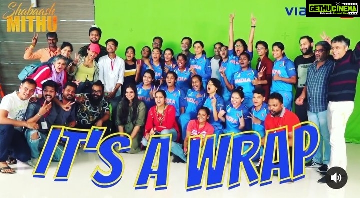 Mumtaz Sorcar Instagram - Finally wrapped up ‘Shabaash Mithu’ 🎥🏏 An experience I will remember forever… 😄🎬🥂 ❤️🧿 #shabaashmithu #womeninblue