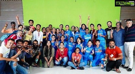 Mumtaz Sorcar Instagram - Finally wrapped up ‘Shabaash Mithu’ 🎥🏏 An experience I will remember forever… 😄🎬🥂 ❤️🧿 #shabaashmithu #womeninblue