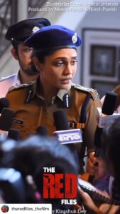 Mumtaz Sorcar Instagram - All smiles playing the no nonsense IPS Priti Rao in my next 🎬 ‘The Red Files’. 
Directed by Kingshuk Dey, 
Produced by @parekhmeenu , @nileshparekh55