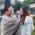 Mumtaz Sorcar Instagram - His blessings…. That’s all I need… 🧿🧿🧿🧿 #daddysprincess👑 #sorcar #pcsorcarjr #cinemagic