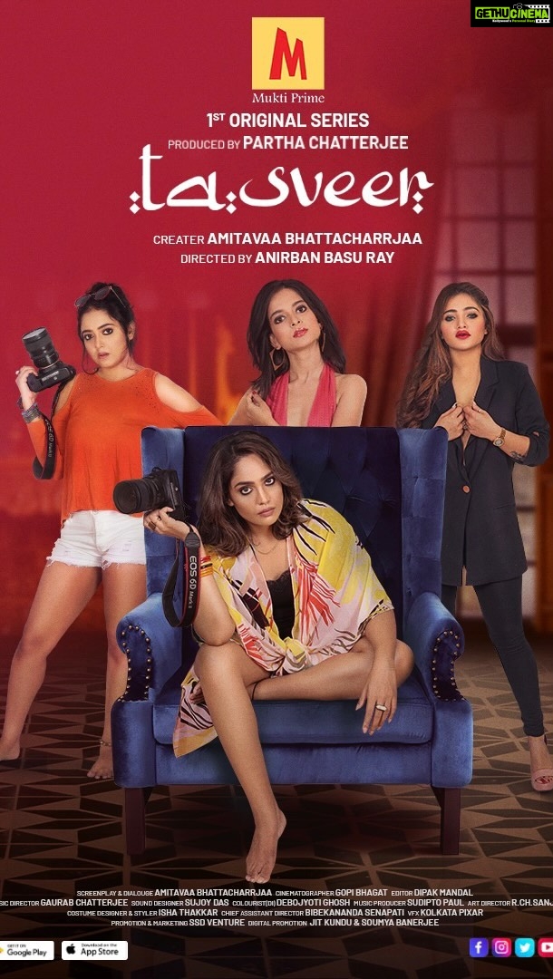 Mumtaz Sorcar - 159 Likes - “TASVEER” a @muktiprime original.
Created by @its_amitavaa
Directed by Anirban Basu Ray
DOP @gopi_bhagat05
Music by Gaurab Chatterjee
Edited by Dipak Mandal
Sound designing by Sujoy Das
CC by @debojyotighosh
Styling by @ishathakkar1
Cast : Mumtaz Sorcar , Anushka Chakroborty, Sweta Chaudhuri , Muskan Khan