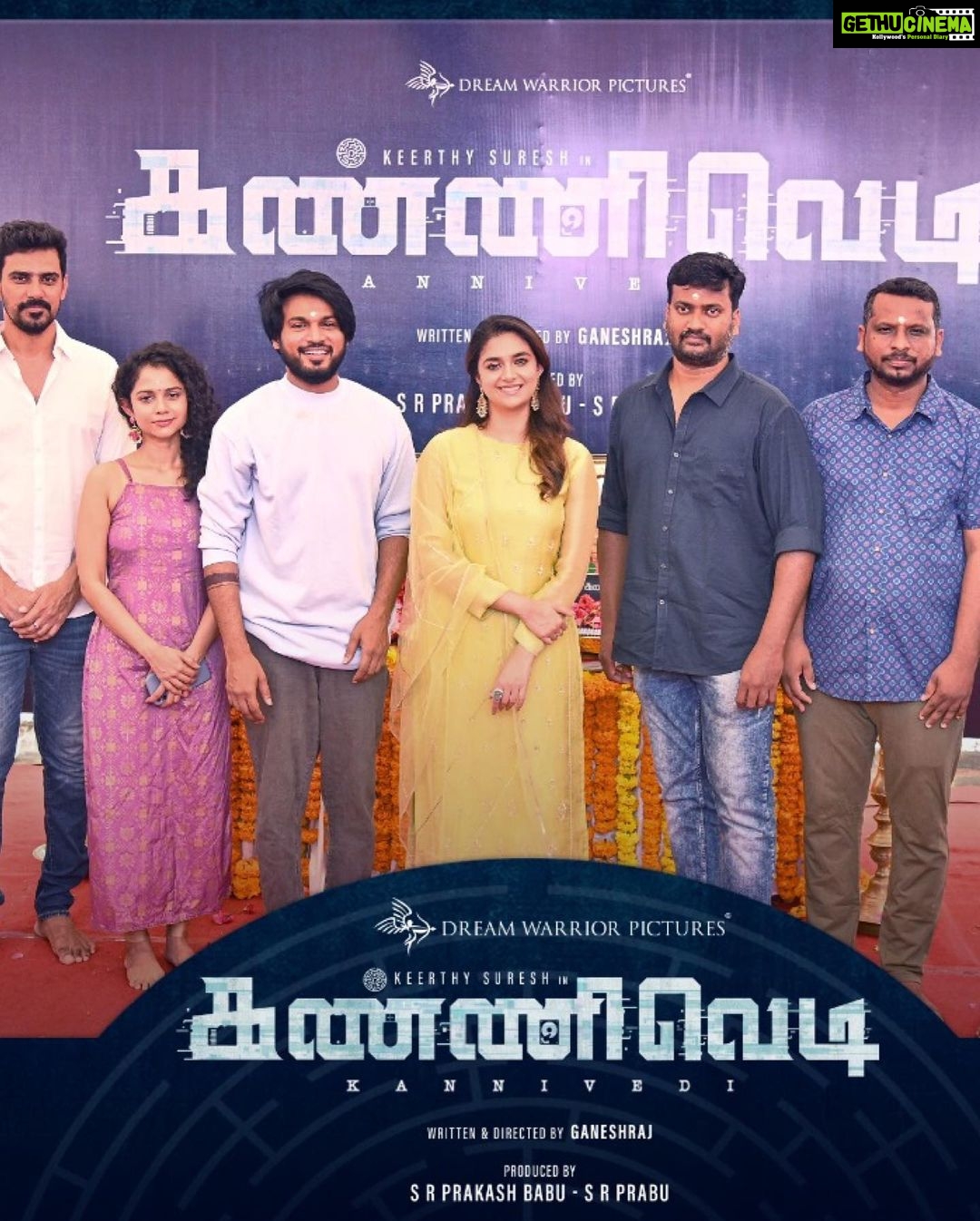 Namita Krishnamurthy Instagram - Grateful for new beginnings, this time with @dreamwarriorpictures - thank you for the opportunity to be a part of this 💥project #Kannivedi helmed by the absolutely incredible @keerthysureshofficial. Rolling from 22nd ✨ @dreamwarriorpictures @keerthysureshofficial #GaneshRaj @madheshmanickamm @rakshan_vj @editor_manikandabalaji @saktheevenkatraj.m @navadevi.rajkumar @pc.stunts.prabu_ @prabhu_sr #nextproject #newbeginnings #kannivedi #namitakrishnamurthy #keerthysuresh #tamilcinema