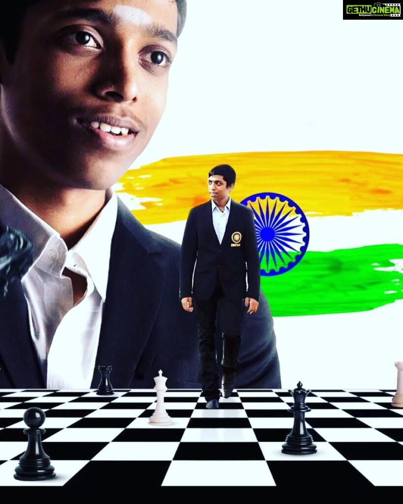 Nandha Durairaj Instagram - நாட்டுக்கும் தமிழகத்துக்கும் பெருமை தேடித்தந்த இளம் தமிழனே , மேலும் வளர்க ! @praggnanandha @pragg_chess #praggnanandhaa #chess