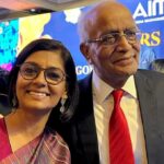 Nandita Das Instagram - Thank you for the stimulating conversation, Shrinivas Dempo, President, @aima.india , about ‘Cinema with a Conscience: A Choice’. It was an honour also to read the citation for Rohini Nilekani whose work I have admired for long. Thank you Rekha Sethi for everything! Congratulations Mr. R. C. Bhargava, Chairman, Maruti Suzuki, for receiving the Lifetime Achievement Award. It was inspiring to listen to you. Thanks for the lovely sari @vrikshdesigns and the weaver from Odisha. Also glad my parents could come. This post is part of my diary keeping! When I did what! 😀