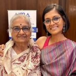 Nandita Das Instagram - Thank you for the stimulating conversation, Shrinivas Dempo, President, @aima.india , about ‘Cinema with a Conscience: A Choice’. It was an honour also to read the citation for Rohini Nilekani whose work I have admired for long. Thank you Rekha Sethi for everything! Congratulations Mr. R. C. Bhargava, Chairman, Maruti Suzuki, for receiving the Lifetime Achievement Award. It was inspiring to listen to you. Thanks for the lovely sari @vrikshdesigns and the weaver from Odisha. Also glad my parents could come. This post is part of my diary keeping! When I did what! 😀