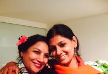 Nandita Das Instagram - @azmishabana18 Janamdin Mubarak! All good wishes and dher saara pyaar coming your way. I so cherish the times we have spent together over the last 27 years - on and off camera, fun and difficult ones. And here is to many more…❤️
