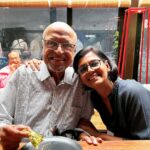 Nandita Das Instagram - Was beyond happy to meet Shyam babu, as many of us respectfully and affectionately call him. He looked more frail than I had last seen him, but his spirit remains indomitable as ever. I could listen to him for hours. #shyambenegal has been a mentor to so many of us. His stories are lessons in life and cinema. The occasion was my dear friend Anuradha Parikh’s b’day at the lovely @g5afoundation . Was lovely to meet so many wonderful friends including @azmishabana18 , @jaduakhtar and Shyam Babu’s daughter and costume designer Piya. So glad we managed to get a photo together. Memories…
