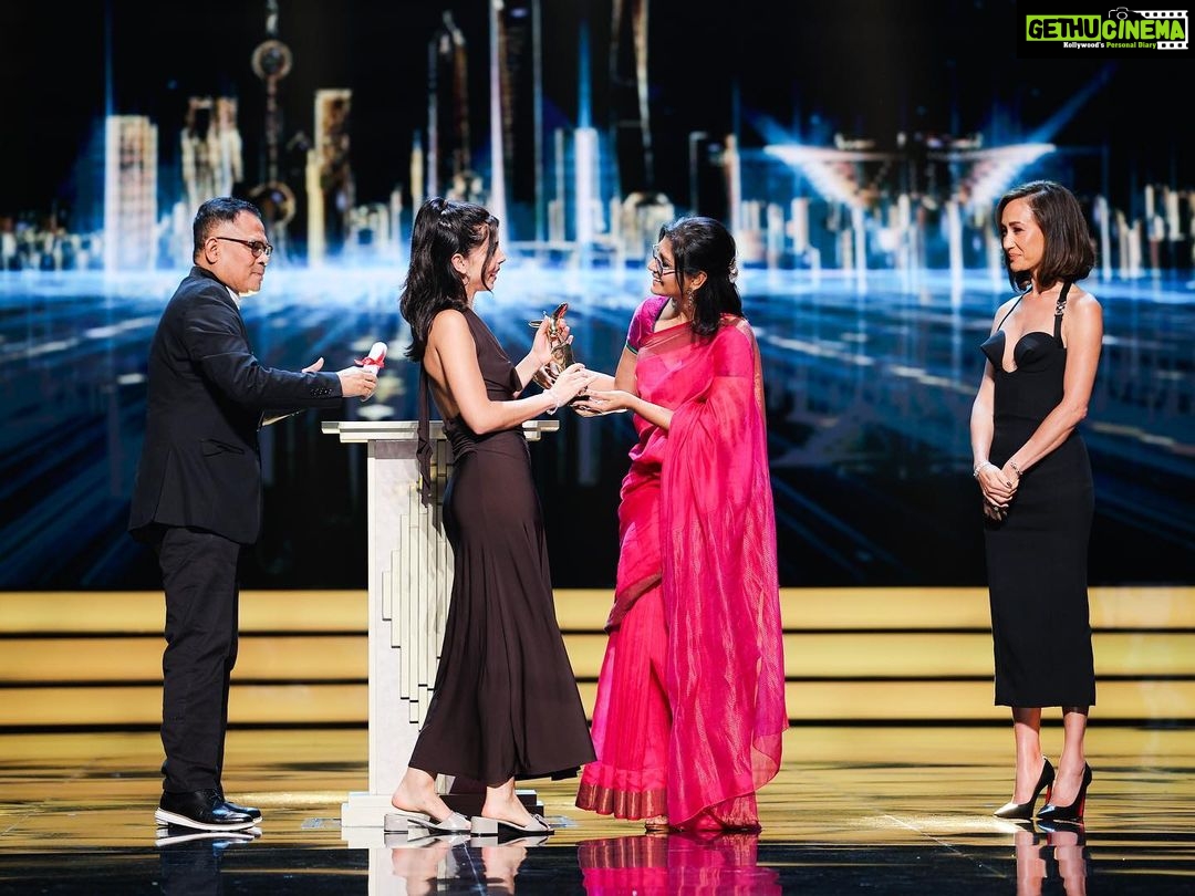 Nandita Das Instagram - The last day with my wonderful jury! Closing night for me is always a bittersweet experience. Not because it’s the end of an exciting week. But because we have to award a few of the talents and disappoint many others. I am always awkward when I see anticipation in the eyes of the nominees, as they wait for the verdict. This is the most difficult part of being on a jury. To sit in judgement of other people’s work without knowing their challenges and struggles is difficult. Having to choose from what can never be a level playing field, films that are almost incomparable, seems unfair. But that’s the nature of the beast. And that’s why when I am on the other side, I try not to attach myself to wins or losses. Just enjoy the journey of making films and share it with all those you can. बस! @shanghaiinternationalff