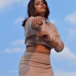 Nandita Swetha Instagram - One last😍 . @irst_photography . #sky #beige #cordset #moodboard