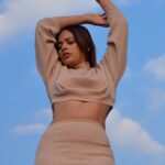 Nandita Swetha Instagram - It’s all about dreaming & make it happen.🦌 @irst_photography . #beigepalette #coordset #candid Bangalore, India