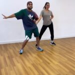 Nargis Fakhri Instagram – Just having some fun here -trying to catch them steps 💃🏽 🕺🏽 😀😂🤩 #bloopers #dancing #funstuff #behindthescenes 

.
.
.
.
.