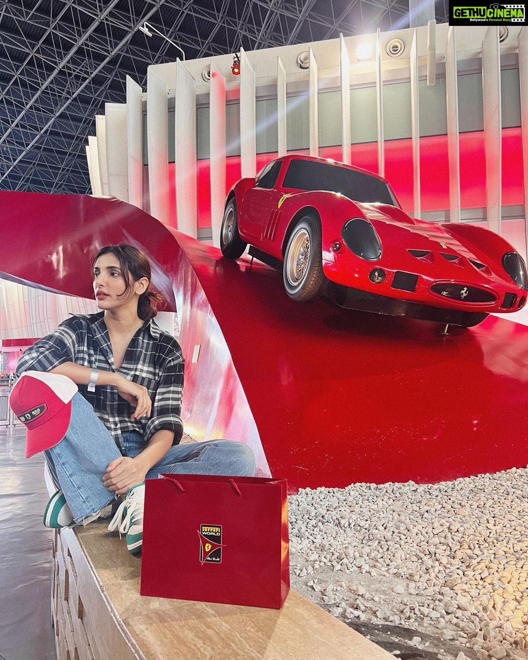 Nattasha Singh Instagram - Aja meri gaadi mai baith jaa 😜 @yasisland @ferrariworldabudhabi Ferrariworld / Abu Dhabi / United Arab Emirates