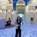 Neelam Kothari Instagram - Always great to be back in Doha!! Especially to visit the jewellery exhibition ❤️@visitqatar @qatarairways @fabdoha #DJWE2023 #Qatar #DohaDiaries @rafflesdoha