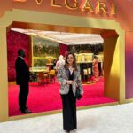 Neelam Kothari Instagram - Always great to be back in Doha!! Especially to visit the jewellery exhibition ❤️@visitqatar @qatarairways @fabdoha #DJWE2023 #Qatar #DohaDiaries @rafflesdoha