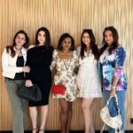 Neelam Kothari Instagram - When the Bollywood wives met Mindy!! ❤️ @mindykaling An afternoon well spent, great conversations and a good laugh was Fabulous meeting you ❤️ #fabuloulivesofbollywoodlives #neverhaveiever Netflix