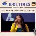 Neelam Kothari Instagram - Deboshmita ke surili performance par Neelam ji ne kiya lip-sync! Dekhiye inhe, Indian Idol 13 ke #BollywoodQueensSpecial mein! Iss Sat - Sun raat 8 baje, sirf #SonyEntertainmentTelevision par! @realhimesh @adityanarayanofficial @adityanarayanofficial @realhimesh @deboshmita_r #IndianIdol13 #IndianIdol