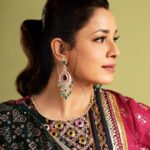 Neelam Kothari Instagram - Rubilite, emerald and diamond earrings… @neelamjewelsofficial #neelamjewels Neelam Jewels
