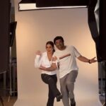 Neelam Kothari Instagram - Always fun shooting with my hubby.. @samirsoni123 ❤️ 😂 keeps me entertained! Something new and exciting coming soon!! #adshoot #funshoot .