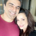 Neelam Kothari Instagram - Happy Anniversary babe! ❤️ Through thick and thin, you will always be my bestie 😘❤️😡🤬👿❤️😍😂😅 @samirsoni123