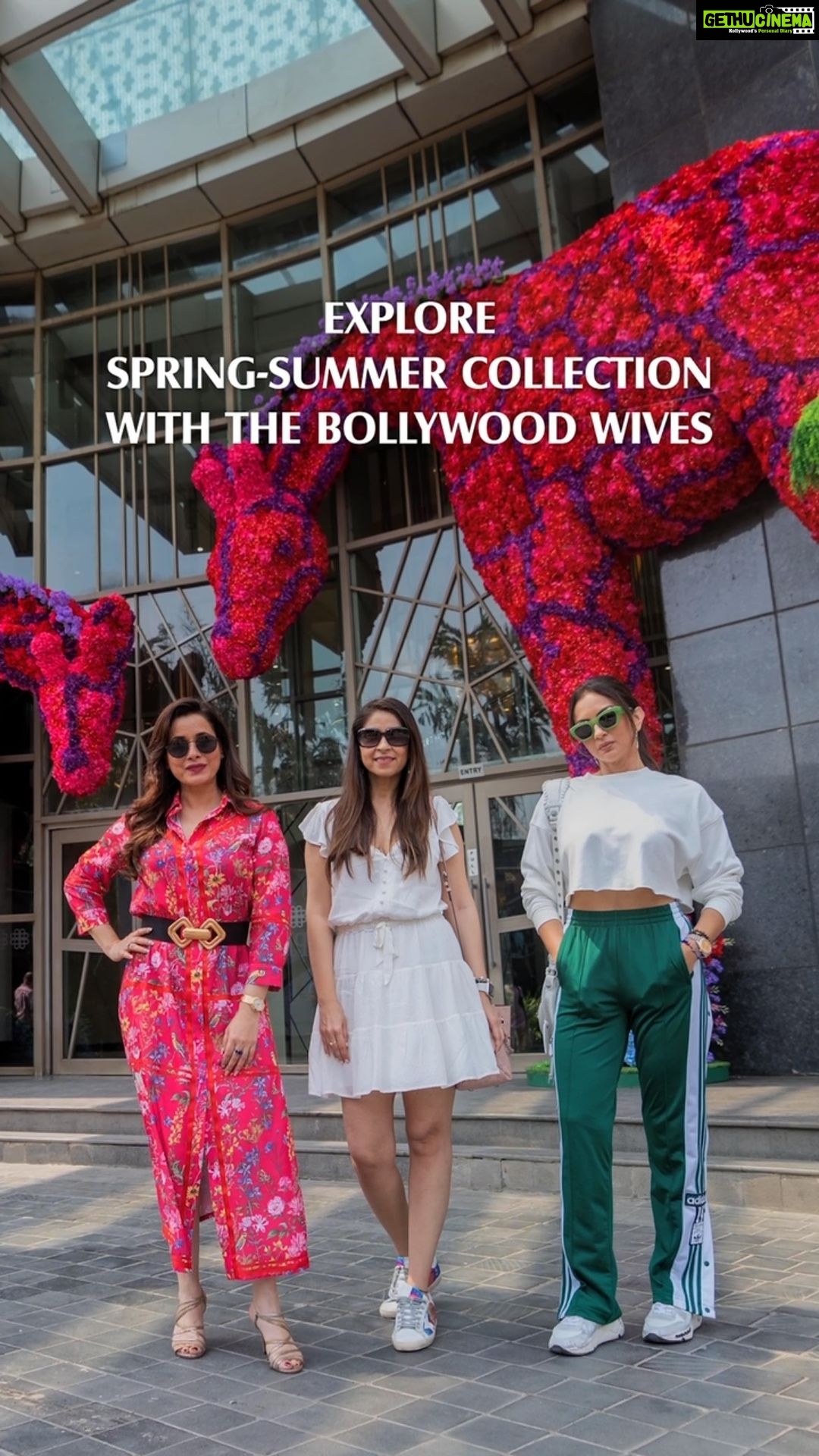 Neelam Kothari Instagram - The visit to Phoenix Palladium with my gal pals was a thrilling experience and I loved every bit of it! Exploring the enchanting #SartorialSpring décor installed to celebrate the season and the newly arrived Spring Summer 2022 collection was a surreal experience. We indulged our hearts out in a great deal of retail therapy at some of the best luxury brand stores like @michaelkors and @sephora_india followed by delectable treats from @cafebycococart and @poultindia. The special services took care of our shopping bags and made the journey much easier. I can't wait to visit again, and you should too! #PhoenixPalladium #BollywoodWives #SartorialSpring #SpringDecor #Shopping #RetailTherapy #Mumbai Mumbai, Maharashtra