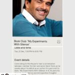 Neelam Kothari Instagram - #Repost @samirsoni123 with @make_repost ・・・ Reposted from @_sidharth_jain_ Look forward to a fun and insightful chat with @samirsoni123 tomrw at #SohoHouseMumbai. In collaboration with @thesunflowerseedsco. Do get a copy of his new book @ombookshop #MyExperimentsWithSilence. #NeverStopTellingStories at #thestoryink