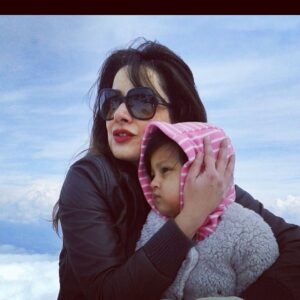 Neelam Kothari Instagram - Something about this picture I just love ❤️ will always protect you #mybabygirl 😘