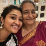 Neelima Rani Instagram - Sneaked out of work for a quick dinner with amma and thambi..time well spent 😍 love u lots ma