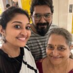 Neelima Rani Instagram - Sneaked out of work for a quick dinner with amma and thambi..time well spent 😍 love u lots ma