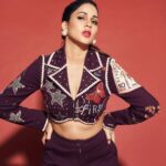 Neeraja Kona Instagram - Lavanya 💟 @itsmelavanya Outfit @shahinmannan Earrings @thetrinkaholic Asst stylist@manogna_gollapudi Photographer @eshaangirri