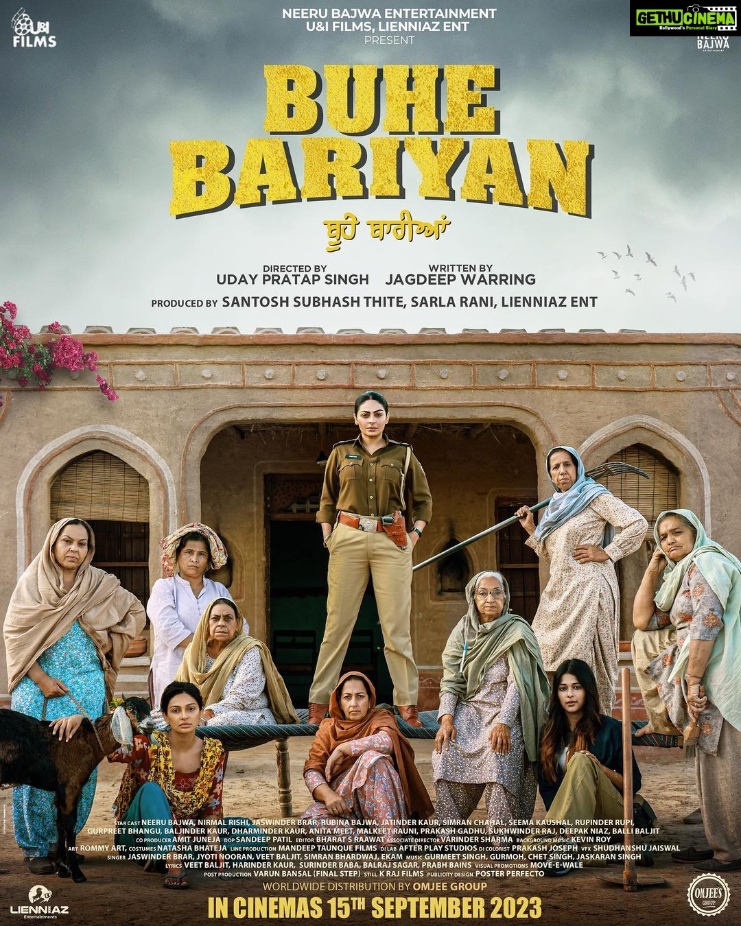 Neeru Bajwa Instagram - So proud to be a part of this … ❤️🙏🏼 In Cinemas Worldwide on 15 th SEPTEMBER #buhebariyan @neerubajwa @nirmalrishiofficial @rubina.bajwa @udaypratapofficial @jagdeepsinghwarring @thite_santosh @sarla1990 @waheguruacademyweic @officialrupinder_rupi @gurpreetkaur.bhangu.5 @iseemakaushal @simonesinghp @baljinderkaur_ballu #jatinderkaur #dharminderkaur @jaswinderbrarofficial @neha12dayal @malkeetrauni @sukhwinderrajbuttar @parkashgadhu @ballibaljitofficial @actordeepakniaz @sandy24fps @munishomjee @uifilmsind @amit.juneja.12 @sunnyrajusa @bharat_raawat @designer.nitasha @mandeeptaunque @jatindersingh811 @binnu_sharma @praveenaawara @gurmohdamusic @veetbaljit_ @varunbansal08 @surinderbaba1 @ekam_balluana @jyoti.nooran.1998 @gurmeetsinghhoffocial @Prabhbainsmusic @Chetsinghmusic #Jaskaransingh @itsneerubajwaentertainment #buhebariyan